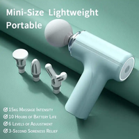Mini pistolet de massage musculaire rechargeable, masseur de points de pression fasciaux sans fil, appareil de relaxation corporelle