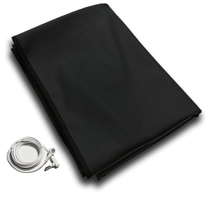 Folha de cama de couro Premium Aterramento PU | Design antiestático condutor com textura moderna promove o sono profundo com energia terrestre - Product Image 3