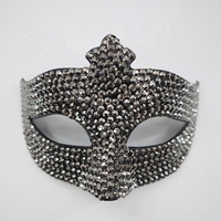 Masque en EVA à strass pour bal masqué, tendance de la mode européenne et américaine haut de gamme, ensemble de diamants de carnaval, demi-visage, pour Halloween