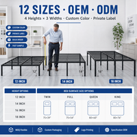 Cadre de lit d'hôtel en acier, pliable, réglable, portable et extensible, pour mobilier de chambre d'école, vente en gros