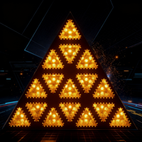 UNOXINE 300W RGBW LED Triangle Lumière de scène Effet rétro Éclairage de piste de danse DMX512 Contrôle IP55 pour DJ Club Party Event