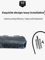 Réfrigérateur encastré 12V/24V DC pour conversion de camping-car, pour climatiseur de stationnement électrique à système split turbo diesel dissimulé 404