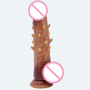 Consoladores de espinas de carne, masaje de punto G, estimulación Vaginal, juguete sexual Anal, pareja, masturbación femenina, consolador de silicona, control remoto inalámbrico - Product Image 5