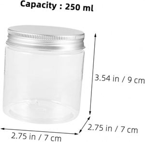 Frasco Transparente de Plástico PET para Alimentos, Sellado, con Tapa de Rosca, Paredes Gruesas, Capacidades de 50ml-150ml, Personalizable con Serigrafía - Product Image 4