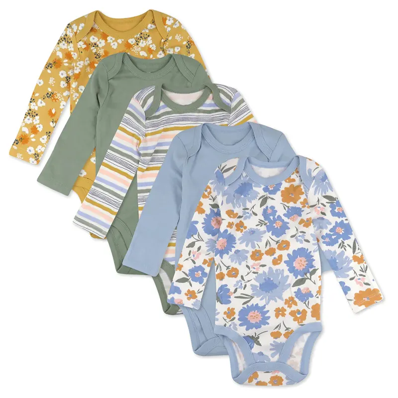 Pima pamuk bebek bodysuit sürdürülebilir bebek tulumu çevre dostu sleepsuit bebek tulum organik özel bebek onesie tulum