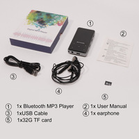 Reproductor de Música MP3 Deportivo Mini Inalámbrico con Pantalla TFT de 2.4 Pulgadas, Grabadora de Voz, Radio FM y Libro Electrónico