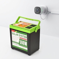 Centrale Électrique Portable 500W 384Wh LiFePO4 à Onde Sinusoïdale Modifiée, Générateur Solaire avec Port Type C pour Camping, Maison et Urgences