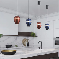 Luminaire suspendu LED moderne et nordique personnalisable Luminaire de cuisine et de chambre à coucher pour hôtel et restaurant