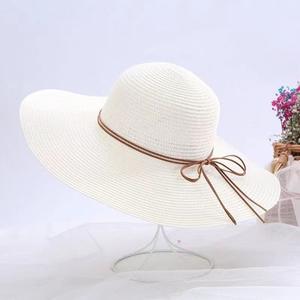 Sombrero de Paja 100% Natural, Diseño Personalizado, Transpirable, Protección Solar, Talla Ajustable, Unisex, Patrón a Rayas, para Vacaciones en la Playa - Product Image 5