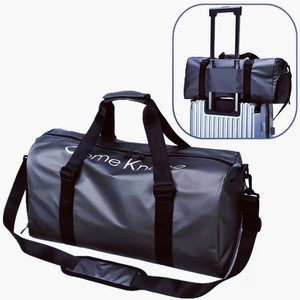 Bolsa de Yoga para gimnasio de estilo inglés geométrico Unisex Logo Color sólido forro de nailon suave cierre de cremallera impermeable Fitness viaje baile - Product Image 5