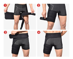 Soporte de manga de compresión de muslo con paquete frío caliente Soporte de alivio del dolor de cadera para reemplazos de cadera abrazadera de abducción - Product Image 4