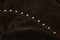 Veste en jean tricotée oversize pour femme, ornée de perles, bleu délavé vintage, coupe ample, détail de nouage au dos, séchage rapide, coupe-vent