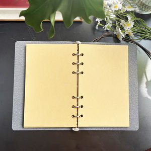 Cuaderno Vintage A6 hecho a mano con colgante con cierre de corbata, 80 hojas, regalo perfecto para administradores sanitarios con flores de ciervo - Product Image 5