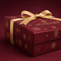 Boîte cadeau rigide de luxe bordeaux sur mesure de haute qualité avec logo personnalisé et doublure en satin pour produits de soin de la peau – Service d'usine tout-en-un.