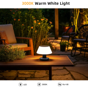 Lampe solaire d'extérieur IP65 en ABS+<span class=keywords><strong>PS</strong></span>, étanche, avec source lumineuse LED et panneau en silicium cristallin pour jardin, terrasse, aménagement paysager et table - Product Image 5