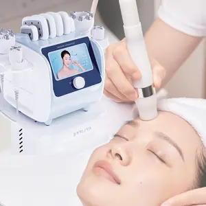 Hidro Dermoabrasão Facial Máquina De Limpeza Profunda RF Pele Apertando Rosto Cuidados Dispositivo Esteticista Facial Máquina