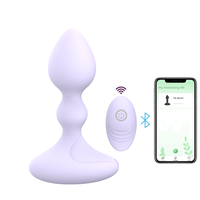 GINYA Vibrierender Anal stecker Weibliches Anal spielzeug Smart APP Control Flüssige Silikon vibratoren Sexspielzeug für Paare Adult Butt Toys