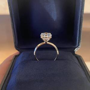 Anillo de Oro de 18K con Diamante Cultivado en Laboratorio con Certificación IGI, Estilo Vintage, Engaste Halo Redondo de 1ct 2ct 3ct, para Colecciones de Bodas Retro - Product Image 2