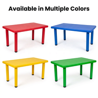 Vente chaude : Table en plastique pour enfants, mobilier de maternelle, vente en gros directe d'usine