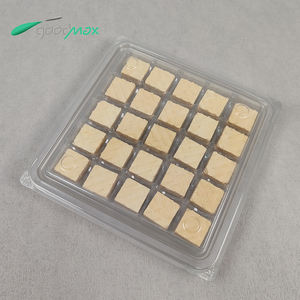 أواني بلاستيكية قابلة لإعادة التدوير PET 25 صناديق تعبئة الشوكولاتة صدف شفاف علبة بلاستيكية مربعة للكعك - Product Image 3