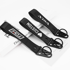 Porte-clés personnalisé avec logo brodé, cordon de poignet, lanière courte, vente en gros - Product Image 1