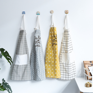 Toile de <span class=keywords><strong>coton</strong></span> huile tablier <span class=keywords><strong>imperméable</strong></span> femelle nettoyage tablier de cuisine, café tablier - Product Image 5
