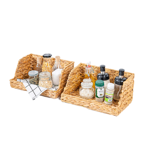 Creative Handicraft Modern Eco-Friendly Water Hyacinth Woven Frame <b>Storage</b> Square Napkin <b>Paper</b> Towel Tissue <b>Box</b> Living Room - Product Image 1