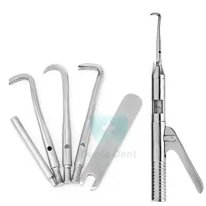 Instrumentos de laboratorio Dental, removedor de corona automático de 5 puntos con estuche, implante de ortodoncia