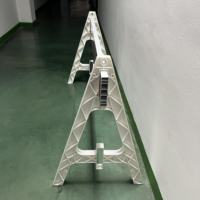 Barrera de Tráfico Portátil de Plástico LUBA de 183 cm, Barrera Reflectante para Control de Multitudes, para Construcción de Carreteras y Seguridad