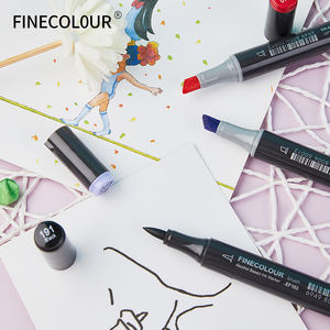 Finecolour EF103 12/24/36/48/60/72สีใหม่ล่าสุด4th Generation แอลกอฮอล์ Twin หัวแปรงเขียนเคล็ดลับชุดปากกา Marker - Product Image 3