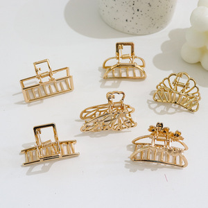 Petites pinces à <span class=keywords><strong>cheveux</strong></span> dorées personnalisées pour femmes et filles, mini accessoires de <span class=keywords><strong>cheveux</strong></span> en métal - Product Image 4