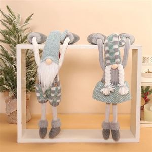 Duende Navideño Colgante Festivo de 54 cm con Patas Largas, Juguete de Peluche para Decoración del Hogar u Oficina - Product Image 1