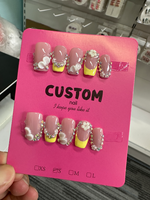 Faux ongles à presser faits main en gros, motif fleur 3D, French Manucure, dégradé nude, imprimé tigre, longs, forme amande, réutilisables, fournitures de salon personnalisées