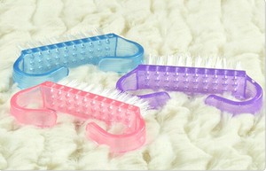 7X3.5CM Poignée <span class=keywords><strong>Pinceaux</strong></span> Ongles Frotter À La Main Brosse De Nettoyage 50 pcs/<span class=keywords><strong>lot</strong></span> Couleur Aléatoire En Gros Brosse À Ongles - Product Image 3