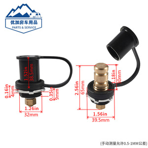 Screw <b>Terminals</b> Brass 20MM Bolt Connector For <b>Battery</b> Charger Automotive RV Boat Use - Product Image 5