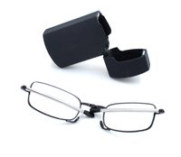 Wholesale Anti Blue Light Pocket Mini Metal Folding Magnifying Unisex Lens Slim Reader Foldable Reading Glasses with Case