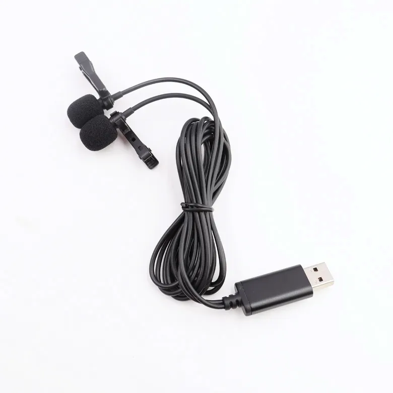 Custom length double microphone USB computer microphone