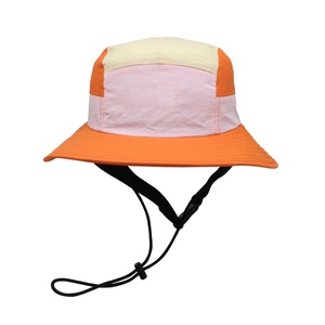 Custom High Quality Quick Dry Polyester Mix Color Safety Chin Strap Adjustable Unisex Waterproof Surf <b>Bucket</b> <b>Hat</b> <b>With</b> <b>String</b> - Product Image 1