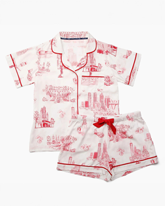 Fabricante de Pijamas Impressão Completa Conjunto de Pijamas de Algodão Luxuoso para Mulheres em Viscose de Bambu 2 Peças Roupas Femininas - Product Image 4