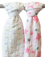 Couverture d'emmaillotage en coton 200TC super chaude et douce pour nouveau-nés garçons et filles, en mousseline, toutes saisons, personnalisable – Grande Vente