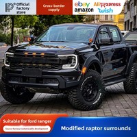 Kit carrosserie pour Ford Ranger, style MP Concepts, pare-chocs avant, calandre, extensions d'ailes, kit carrosserie large, accessoires pour pick-up 4x4
