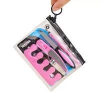 Ensemble d'outils professionnels de manucure et pédicure pour l'art des ongles, fournitures de beauté avec emballage en sac PVC personnalisé