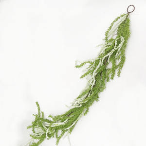 Guirnalda de <span class=keywords><strong>sauce</strong></span> llorón de lujo de 153cm, hojas de plástico suave, arco de rosas de seda, fiesta de boda, hogar, mesa, pared, jardín, Hotel, decoración al aire libre - Product Image 2