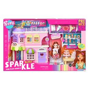 2024 filles Offre Spéciale semblant jouer bricolage supermarché thème <span class=keywords><strong>maison</strong></span> de poupée jouets jouer rose <span class=keywords><strong>maison</strong></span> de poupée accessoires jouets - Product Image 6