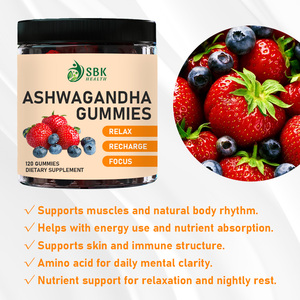 Gomitas Veganas de Ashwagandha para la Salud y Vitalidad, Suplemento de Extracto de Raíz de Ashwagandha, Venta al por Mayor de Fábrica, para el Alivio del Estrés - Product Image 5