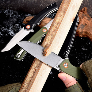 <span class=keywords><strong>Cuchillo</strong></span> Plegable Portátil EDC de Acero D2 de Alta Dureza con Apertura Asistida por Rodamiento y Mango G10 para Camping y Actividades al Aire Libre - Product Image 3