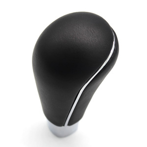 Hyundai Gear <b>Shift</b> <b>Knob</b> Automatic Black Leather Ergonomic Car Accessory - Product Image 2