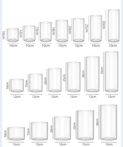Hiện Đại Bắc Âu Cao Xi Lanh Borosilicate Bình Thủy Tinh Rõ Ràng Hoa Thiết Kế Cho Đám Cưới Trang Trí Bàn Sàn Nhà Máy Giá - Product Image 5