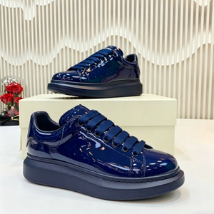 Zapatos de Cuero Casuales Modernos y Brillantes de Lujo, Zapatos de Diseñador para Hombre y Mujer, Zapatos Deportivos Transpirables de Calidad Original - Product Image 3