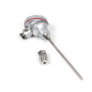 مستشعر حرارة صناعي بمشبك صحي 50 مم 100 مم 200 مم، مقاوم حراري PT100 <span class=keywords><strong>RTD</strong></span>، تصنيع حسب الطلب، من الفولاذ المقاوم للصدأ، IP65، تيار مستمر 24 فولت - Product Image 4